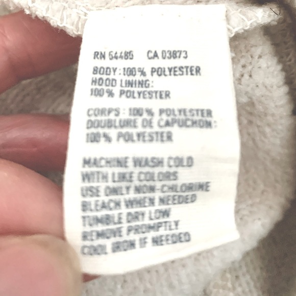 American Eagle Cream Zip Up Sherpa Hoodie Sz Sml - Picture 7 of 7